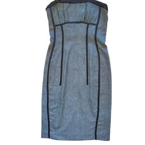 NWOT Bebe strapless black and white dress Size 2